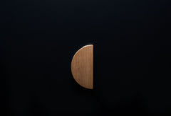 Half Moon Oak Cabinet Handle - OH013