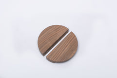 Half Moon European Walnut Cabinet Handle - EWH013