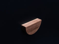 Half Moon American Walnut Cabinet Handle - AWH013