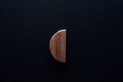 Half Moon American Walnut Cabinet Handle - AWH013
