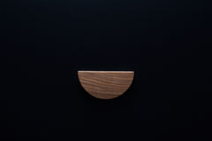 Half Moon European Walnut Cabinet Handle - EWH013