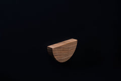 Half Moon European Walnut Cabinet Handle - EWH013