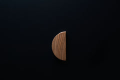 Half Moon European Walnut Cabinet Handle - EWH013