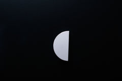 Half Moon White Wooden Cabinet Handle - WWH013