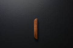 Wooden drawer American walnut  handle 008 in vertical position with detailed frontal view