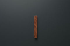 Wooden drawer American walnut  handle 010 in vertical position with detailed frontal view