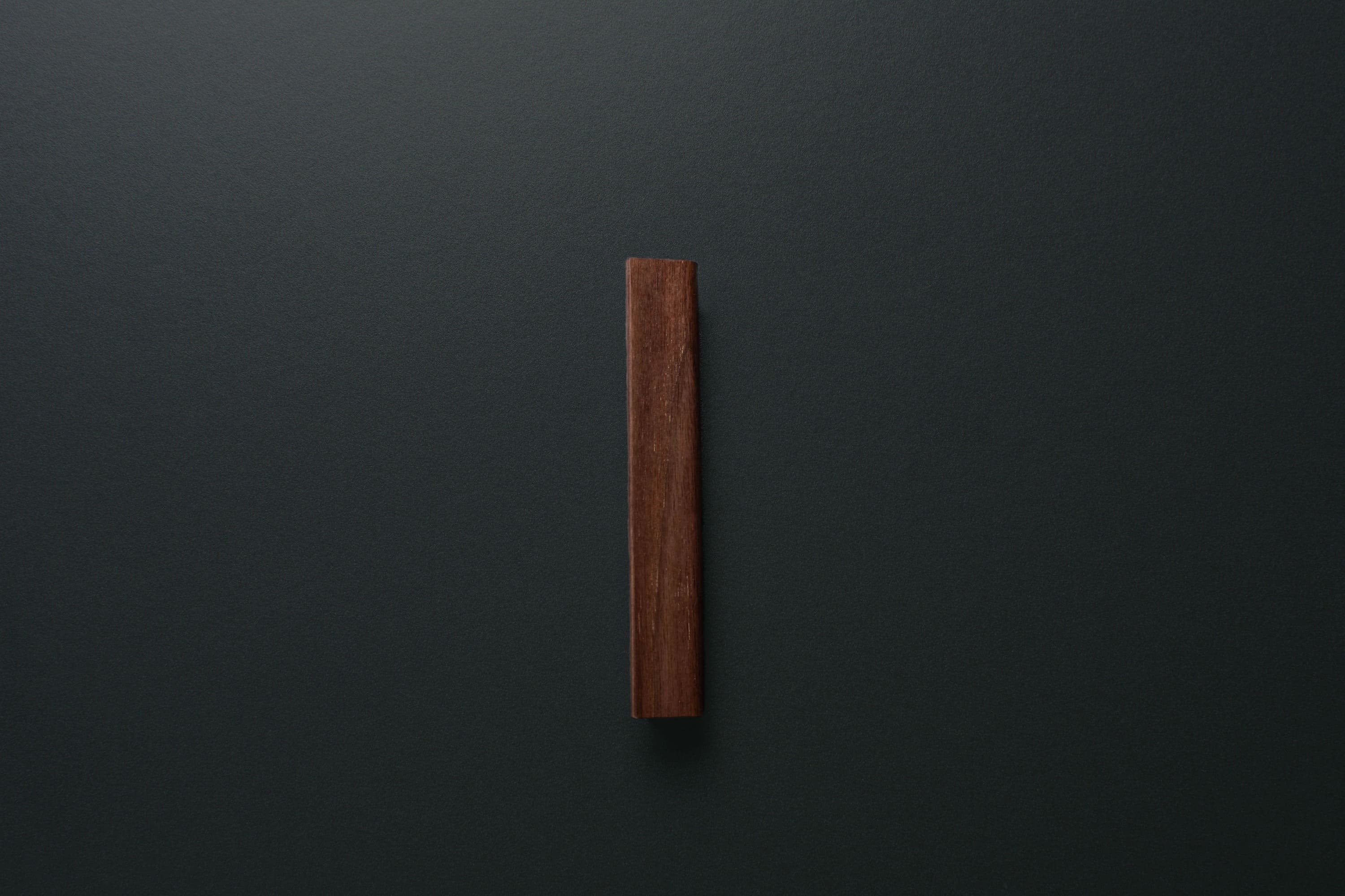 Wooden drawer American walnut  handle 011 in vertical position with detailed frontal view
