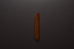 Wooden drawer American walnut  handle 012 in vertical position with detailed frontal view