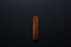 Wooden drawer American walnut  handle 014 in vertical position with detailed frontal view