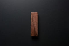 Wooden drawer American walnut  handle 018 in vertical position with detailed frontal view