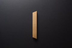 Wooden drawer ash handle 006 in vertical position with detailed frontal view