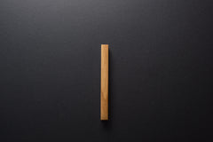 Wooden drawer ash handle in vertical position with detailed frontal view