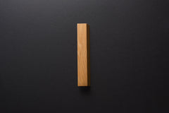 Wooden drawer ash handle 003 in vertical position with detailed frontal view