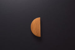 Wooden drawer ash handle 013 in vertical position with detailed frontal view
