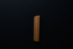 Wooden drawer ash handle 015 in vertical position with detailed frontal view