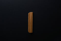 Wooden drawer ash handle 016 in vertical position with detailed frontal view