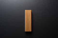 Wooden drawer ash handle 018 in vertical position with detailed frontal view