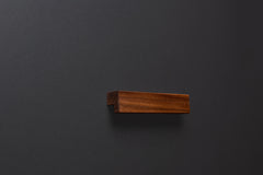 American walnut L - form finger pull frontal view
