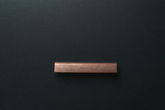 American walnut modern style finger pull frontal view