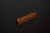 American walnut modern style finger pull frontal view