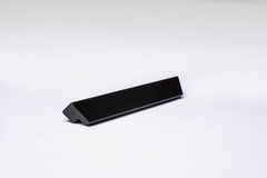 Black wooden finger pull frontal view
