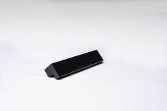Classic L-Form Black Cabinet Handle on gray