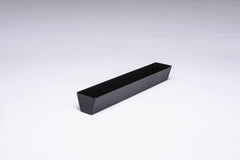 Black Wooden Ash Trapezoid Cabinet Handle in close view