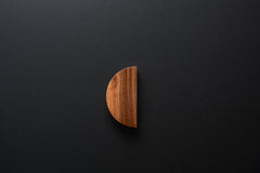 Wooden drawer European Walnut handle 013 in vertical position with detailed frontal view