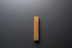 Wooden drawer European walnut L - form handle 005 in vertical position with detailed frontal view