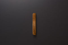 Wooden drawer European walnut  handle 010 in vertical position with detailed frontal view