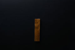 Wooden drawer European walnut  handle 014 in vertical position with detailed frontal view