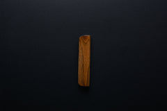 Wooden drawer European walnut  handle 015 in vertical position with detailed frontal view