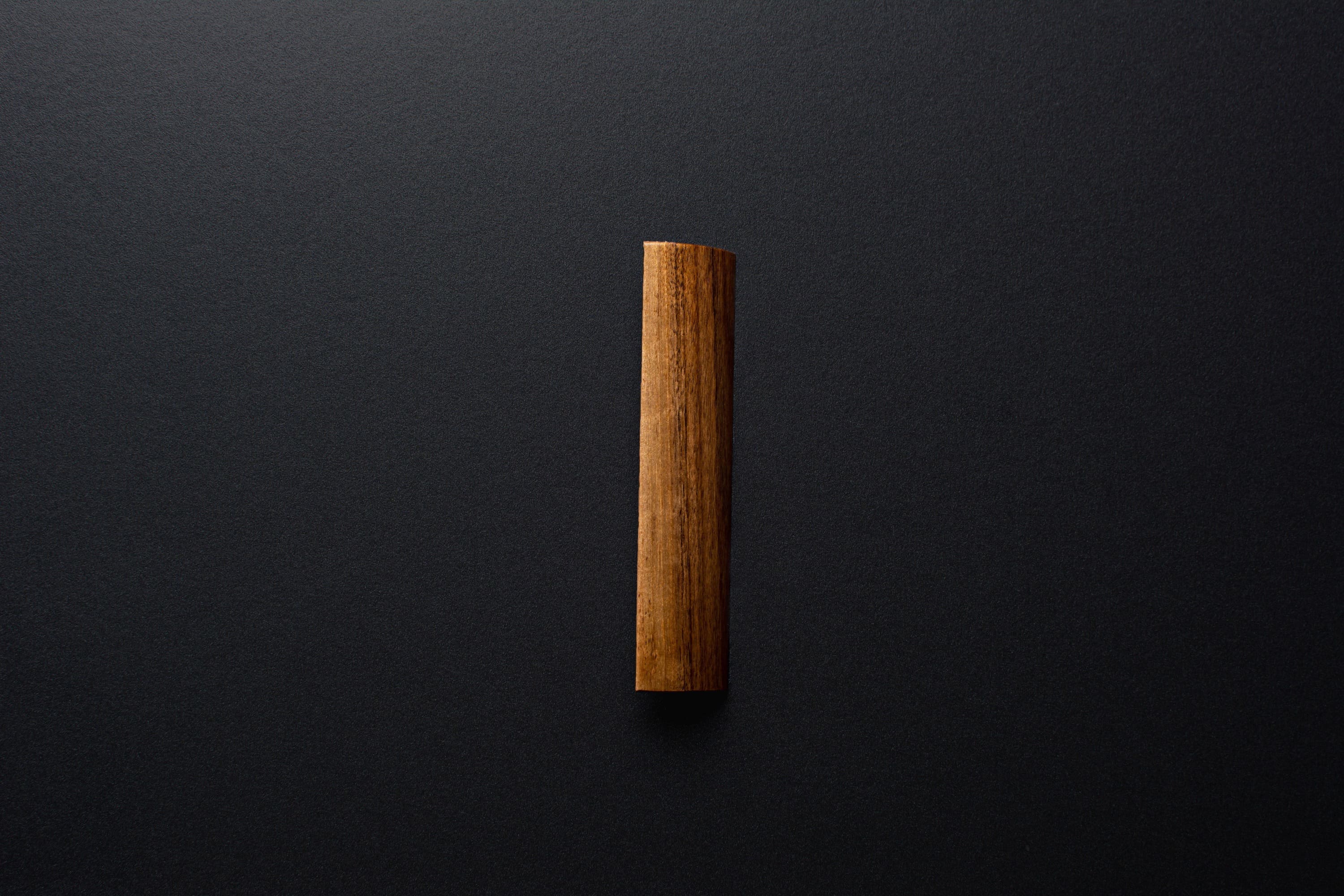 Wooden drawer European walnut  handle 017 in vertical position with detailed frontal view