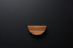 half moon European Walnut handle in satin varnish finish