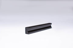 Black wooden finger pull frontal view