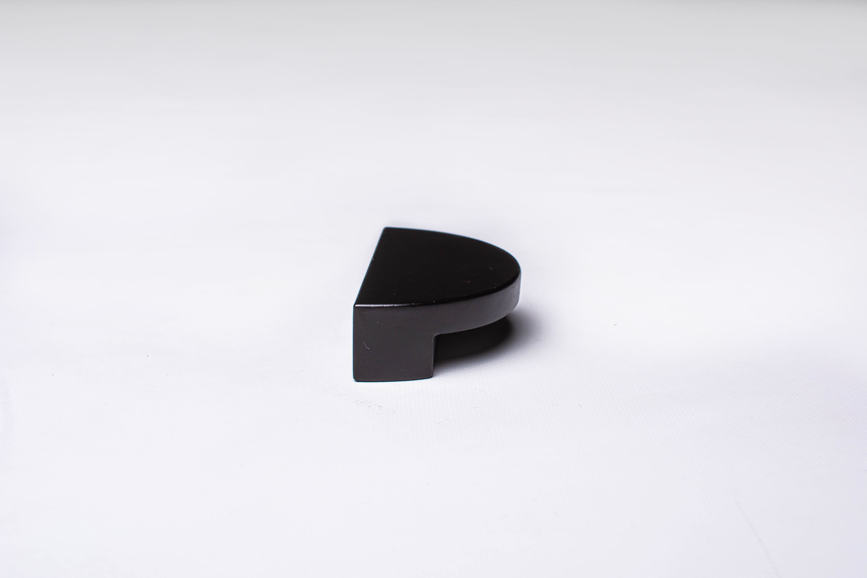 Black half moon pull frontal view