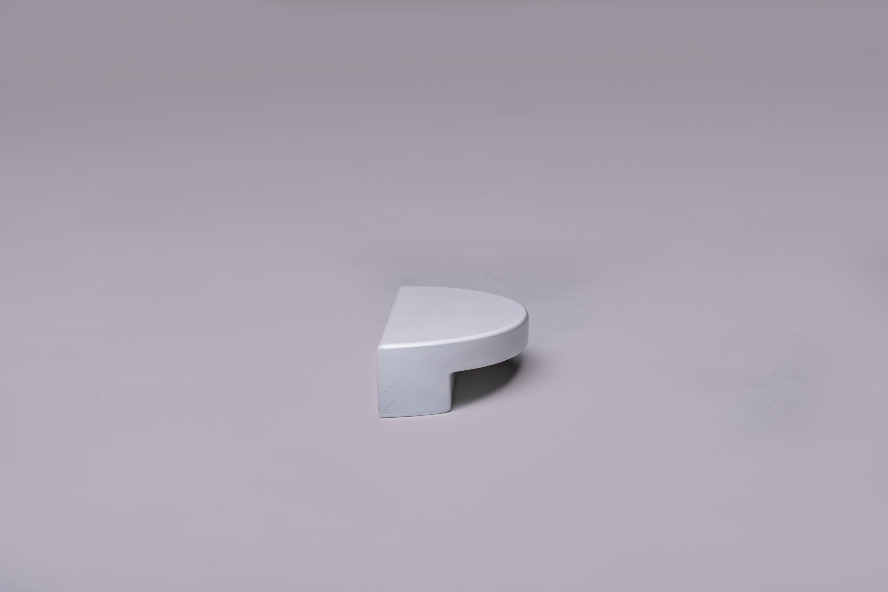 White half moon pull frontal view