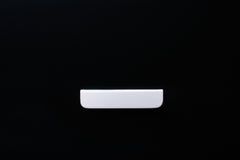 White wooden finger pull frontal view