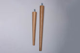 set of Two ash round legs