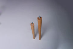 set of Two beech round legs