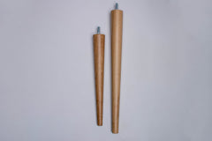 set of Two oak round legs