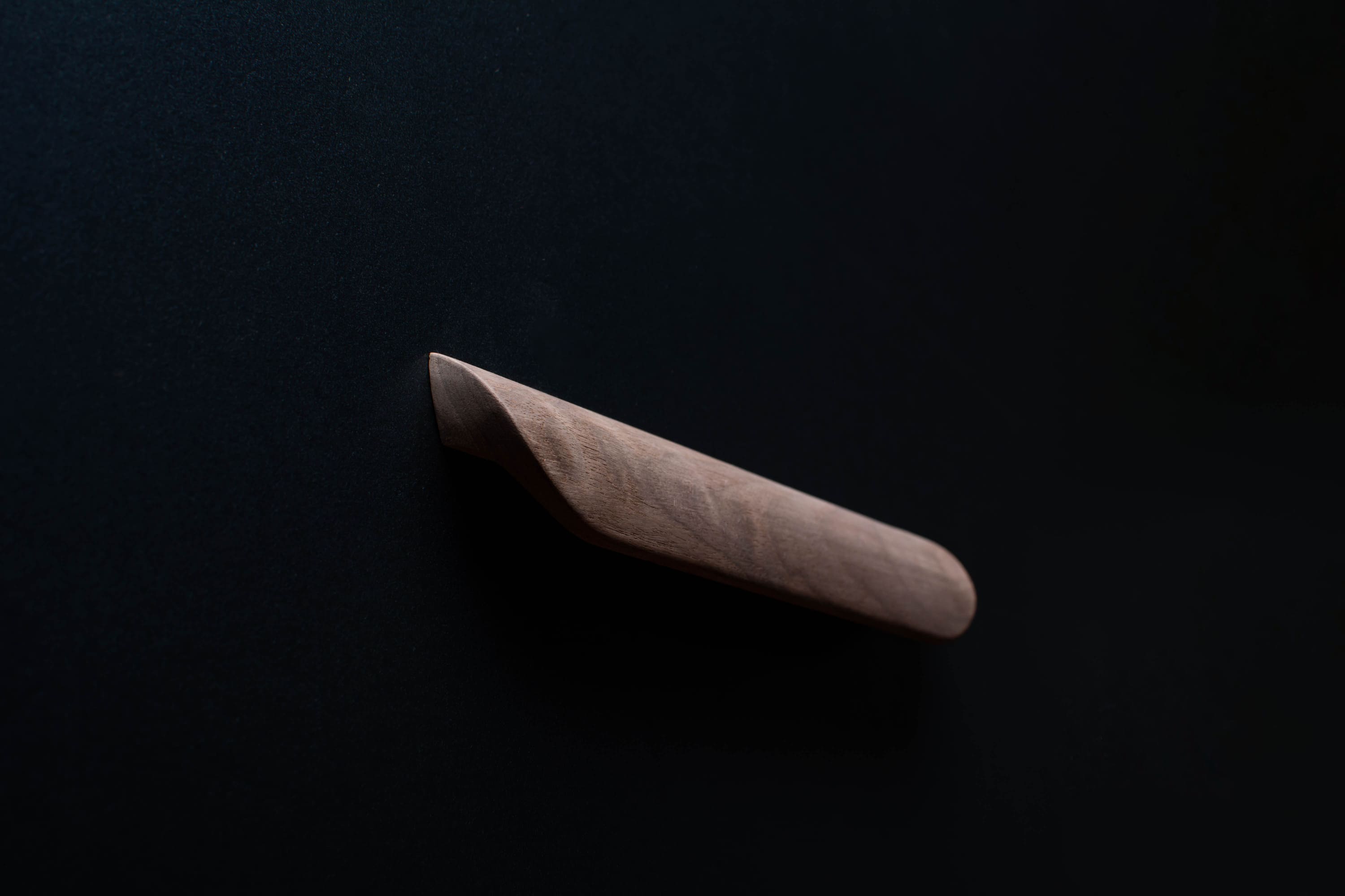 Unfinished American walnut handle AWH012. Raw american walnut texture