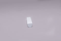 White Wooden drawer ash handle in vertical position with detailed frontal view