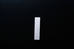 White Wooden drawer ash handle in vertical position with detailed frontal view