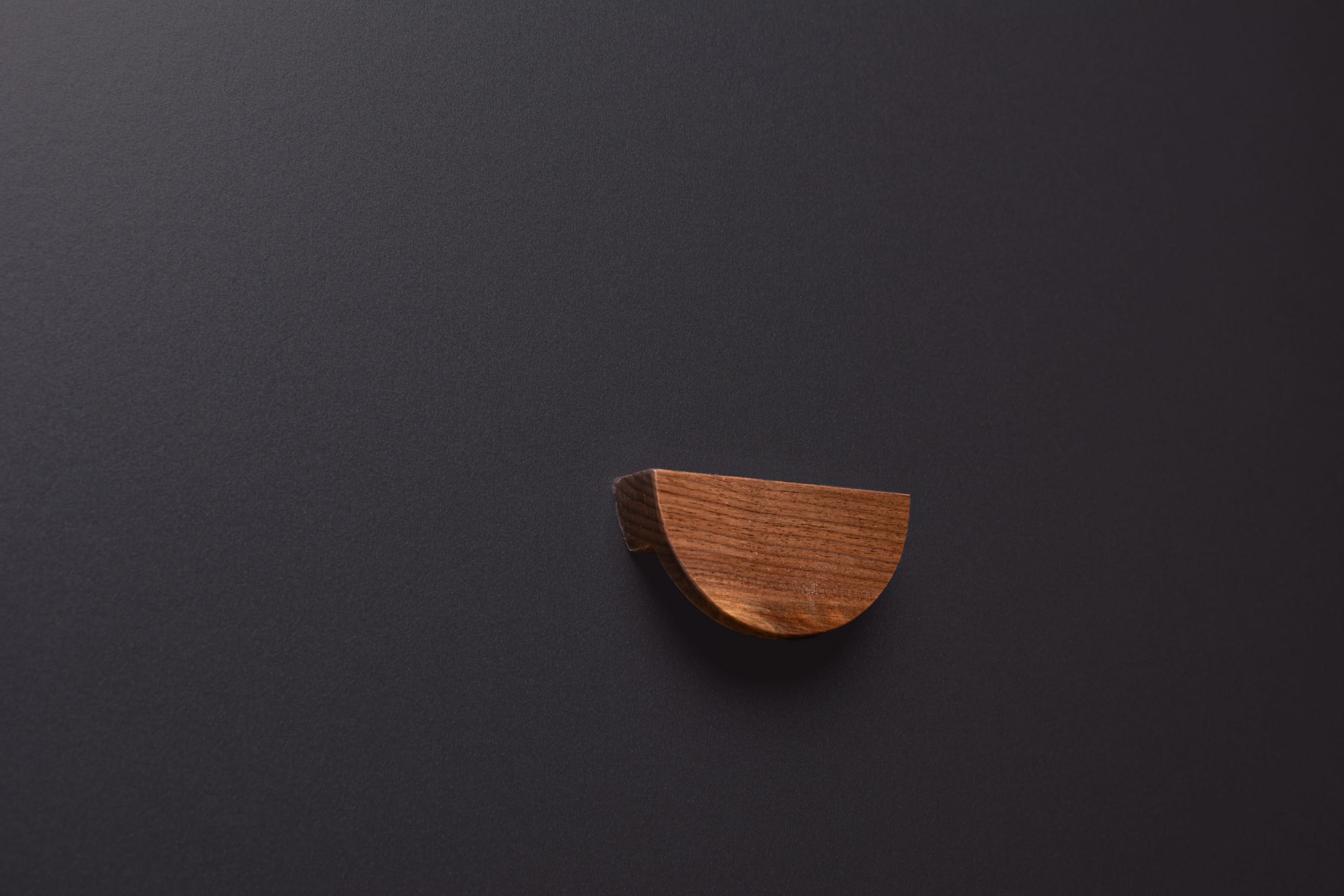 custom size natural American Walnut half moon wood handle