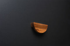 custom size natural European Walnut half moon wood handle