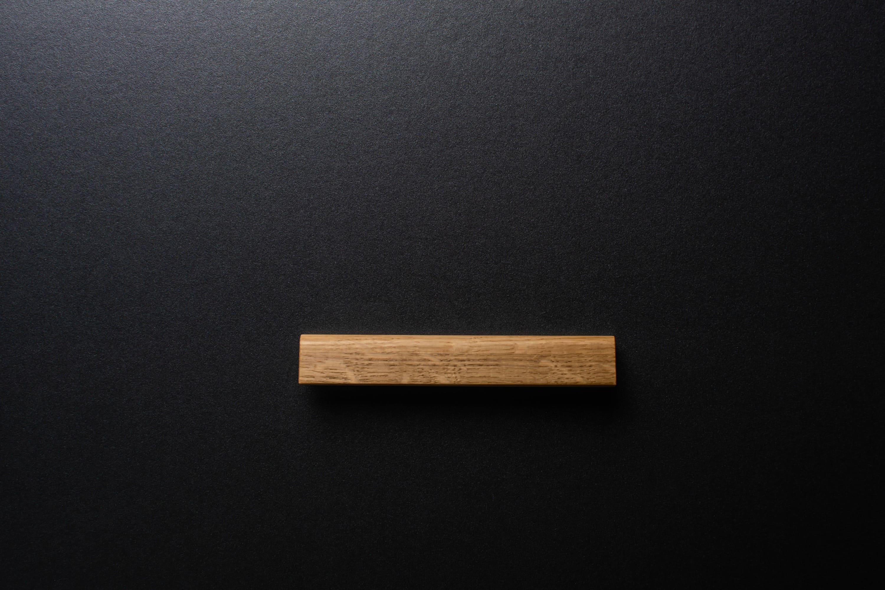 custom length natural oak wood cabinet handle