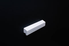 White Wooden Ash Classic Cabinet Handle in close view