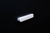 White Wooden Ash Classic Cabinet Handle in close view