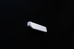 White Wooden Ash Classic Cabinet Handle in close view